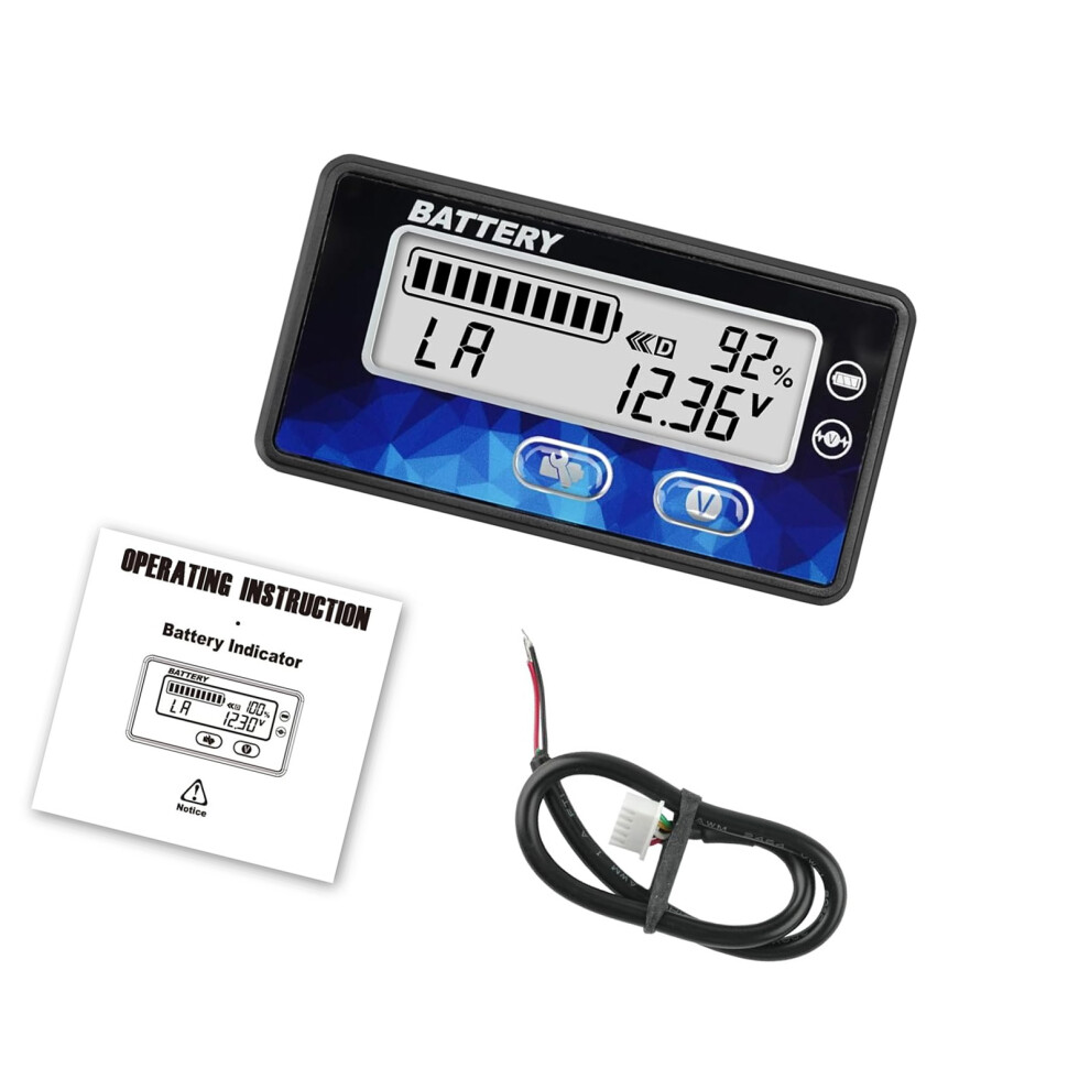 Lcd Battery Percentage Display Meter For Lithium Batteries Marine Automotive Use 7754004630574