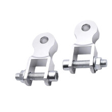 Motorcycle Ride Comfort Adjuster Aluminum Alloy Easy Install for Many Bikes 2Pcs White