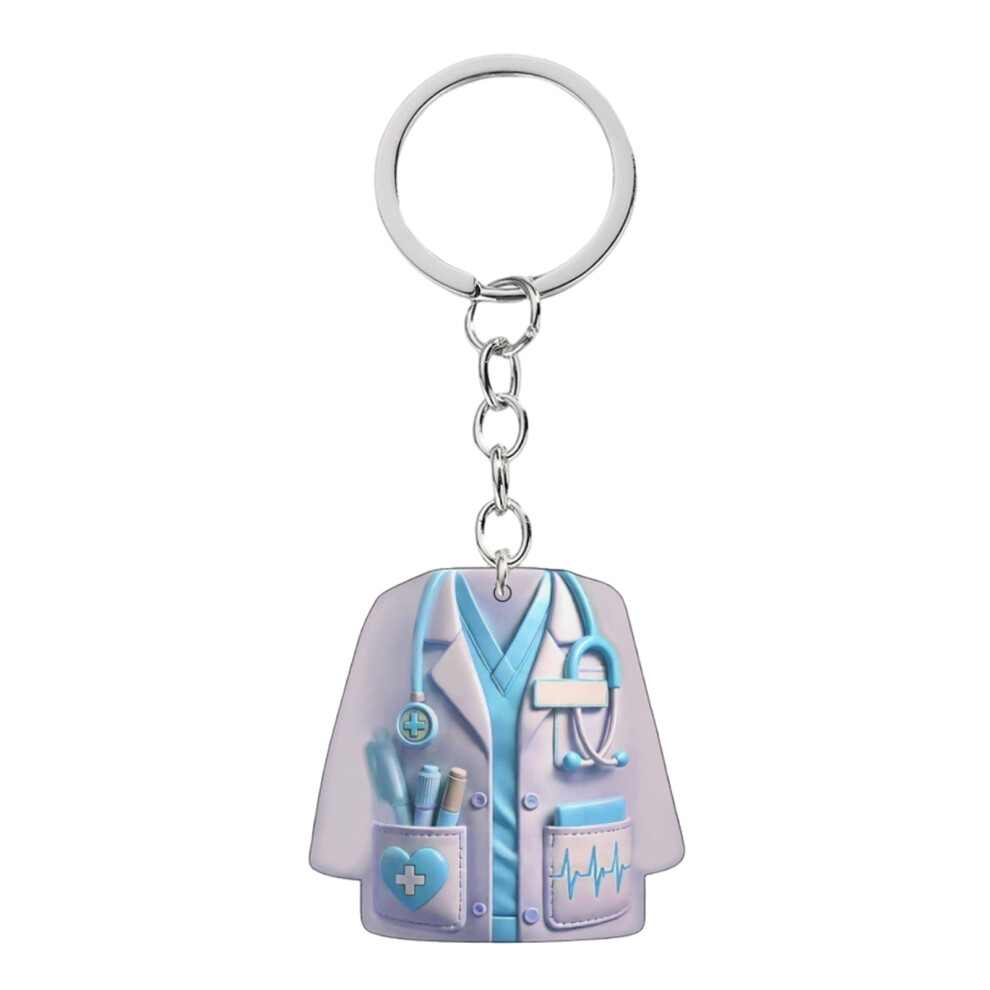 Adorable Nurse Uniform Inspired 2D Flat Acrylic Automotive Hanging Ornament Style12 7754004632264