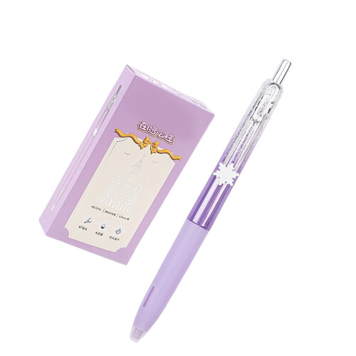 0.5MM Fine Point Retractable Gel Pen with Comfortable Grip for Note Taking Purplepolemodel