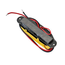 High Sensitivity Guitar Neck Pickup For Clear Sound Capture Metal Plastic Build Silver
