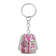 Nurse Uniform Shaped Acrylic Car Hanging Ornament Keychain Acrylic Flat Pendant Style8