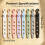 (8pcs, -) Legacci cavi silicone riutilizzabili, organizer cuffie e ufficio 6