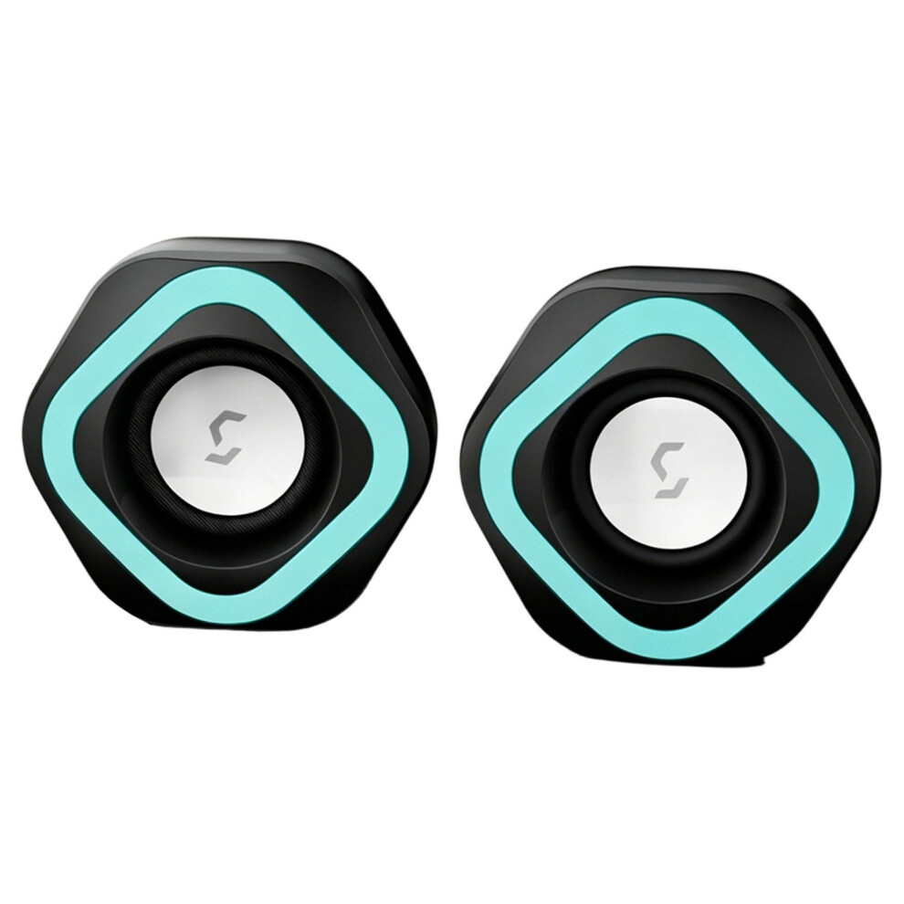 Portable Multimedia Speakers With Enhances Bass For Desktop And Notebook Lighting Version 7695001074360