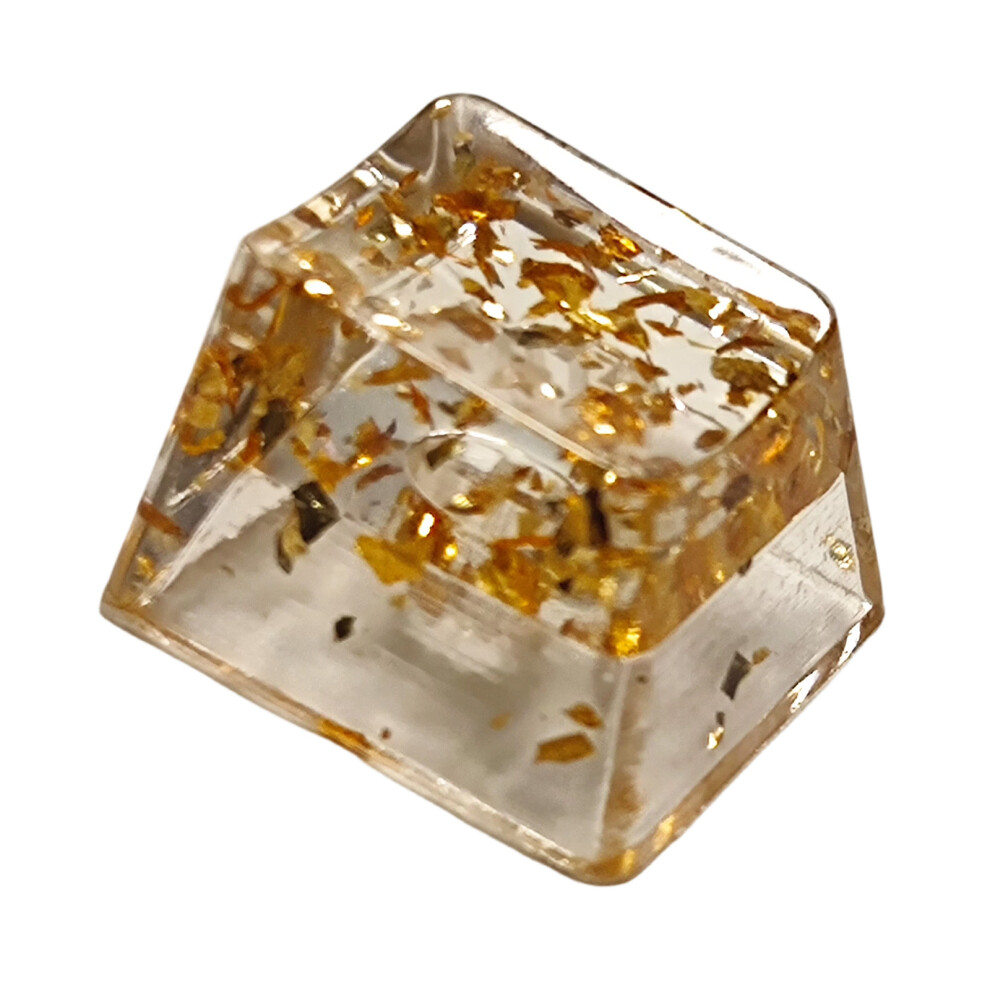 Transparents Foil Design Resins Keycap R4s Oem Profile Mechanical Keyboards Keycap Gold 7695001055505