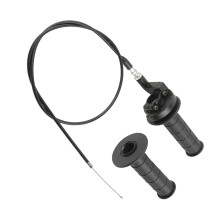 Non Slip Handle Grips Plus Throttle Cable For Motorcycle ATV Off Roading 1.2 meters