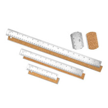 Ruler Set With Stainless Edge In 6Inch 12Inch 18Inch 3 Sizes For Student Artists