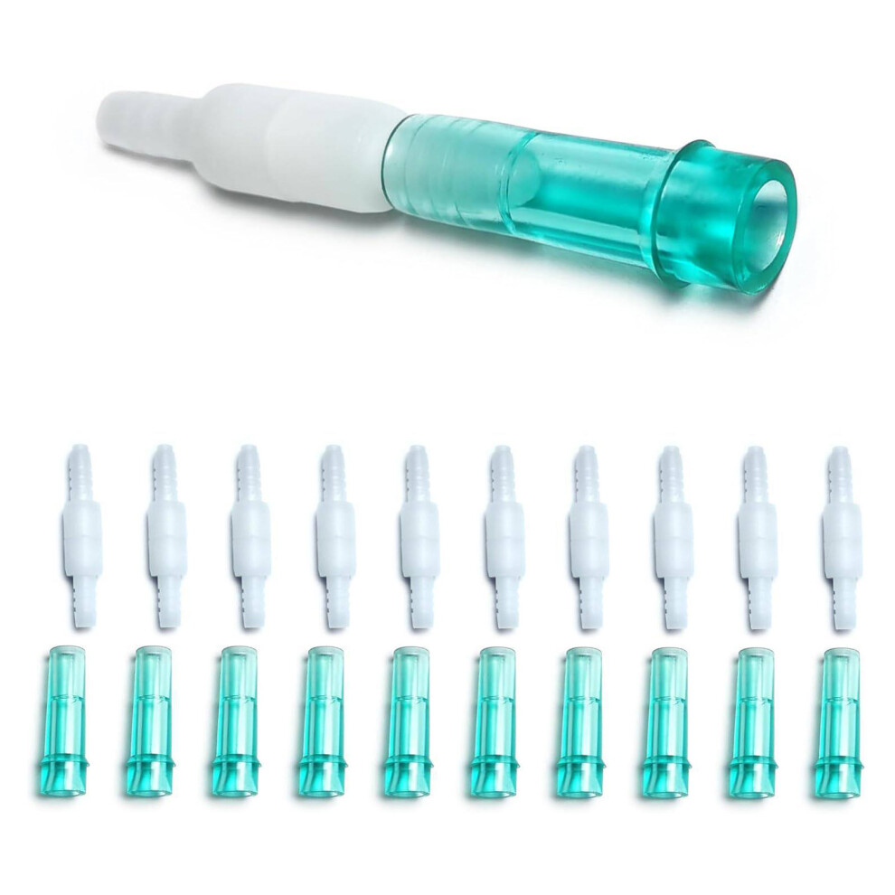 10Pcs Abs Oxygen Tube Swivel Connectors For Hospital Equipment And Laboratory 7754004632523