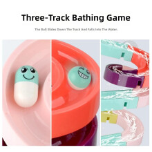 Safe Plastic Water Slide Toy Rolling Toy For Children Enjoy During Bath Time 44 pieces