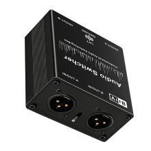 Portable Sound Switcher Balanced XLR Output 3.5Mm/6.35Mm Gold Plate Connectors 2CB
