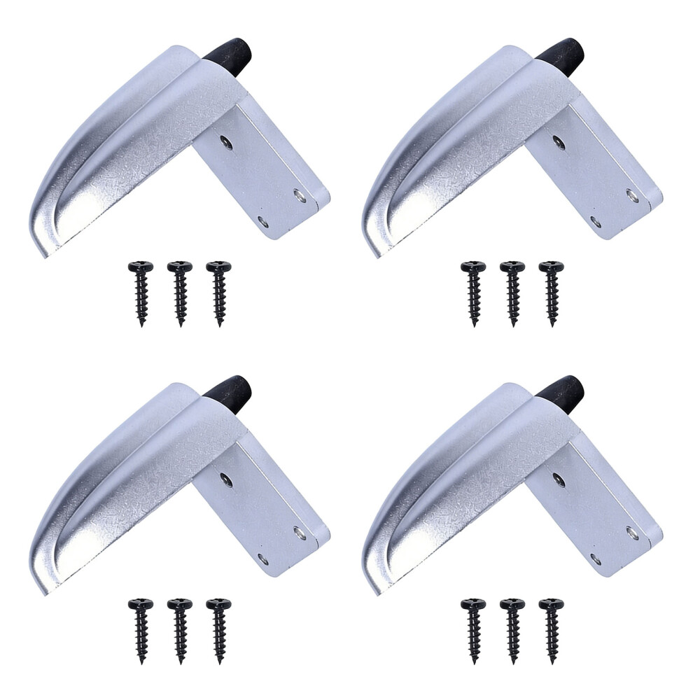 4Pcs Anti Vibration Feet For Speakers Enhances Bass Clarities Anti Slip Stands Silver 7695001106641