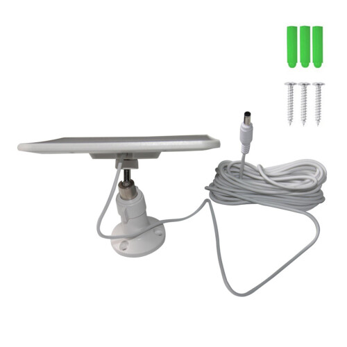 Lightweight 6W Solar Charging Board DC5521 Connector For Various Small Devices White