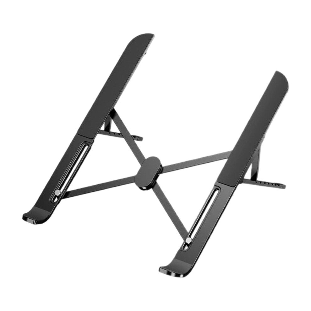 Foldable Aluminum Laptop Cooling Stand With Nonslip Base For Office And Travel Black 7695001074858