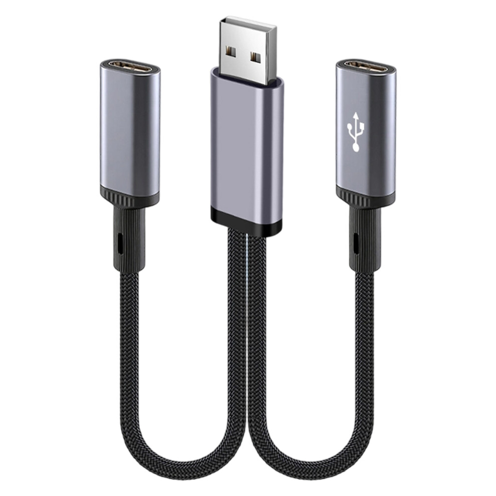 Mobile Phone Adapter Usb To Type C/Usb Adapter For 2 Type C Female Straight Head 7695001069212
