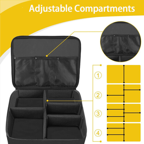 2 Layer Golf Trunk Organizer, Car Golf Locker with Separate 2