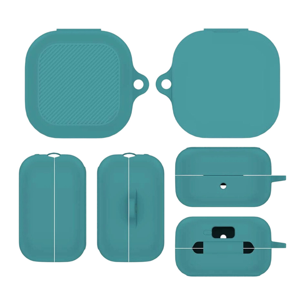 Silicone Protective Case For Buds 4Pro/4Headsets Shockproof Cover With Carabiner Green 7695001080774