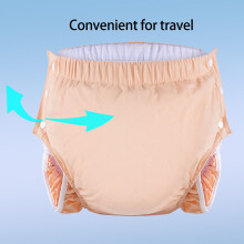 Soft Cotton Washable Incontinence Underwear Leakproof Design Incontinence Pant Green XL