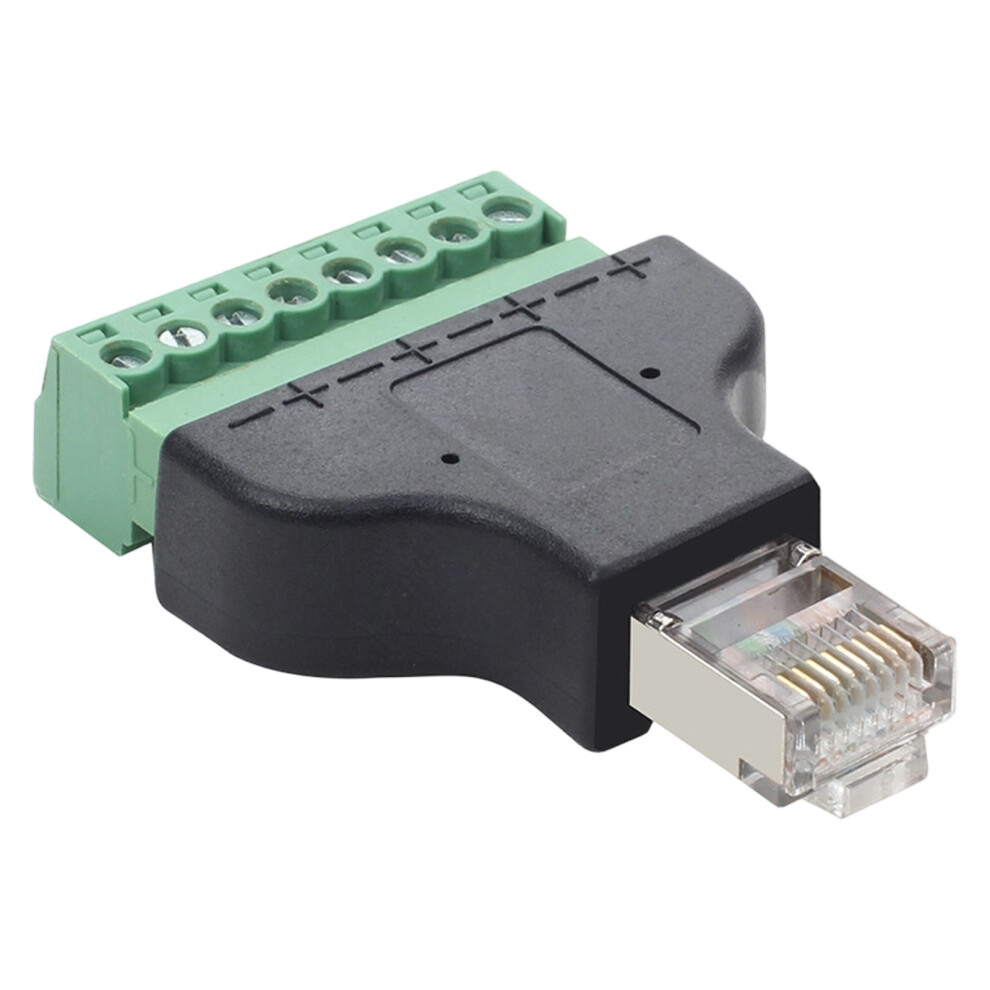 Rj45 To 8Pin Terminals Connectors No Tools Need For Fast Networking Wiring B 7695001105378