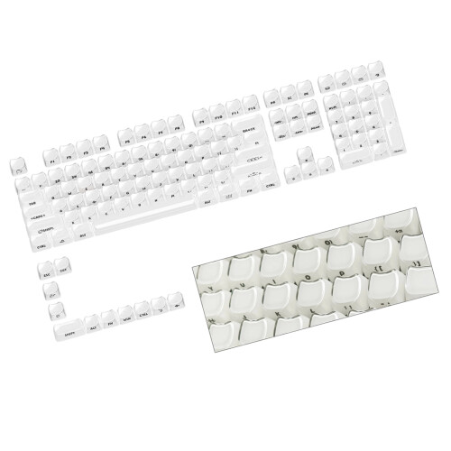 119 Key MAO Profile Keycap Set With Backlight For Mechanical Keyboards Keycaps White