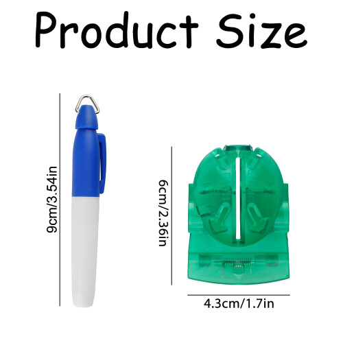 Luckious 6 PCS Golf Ball Marker Line Tool - Transparent Golf Line 1