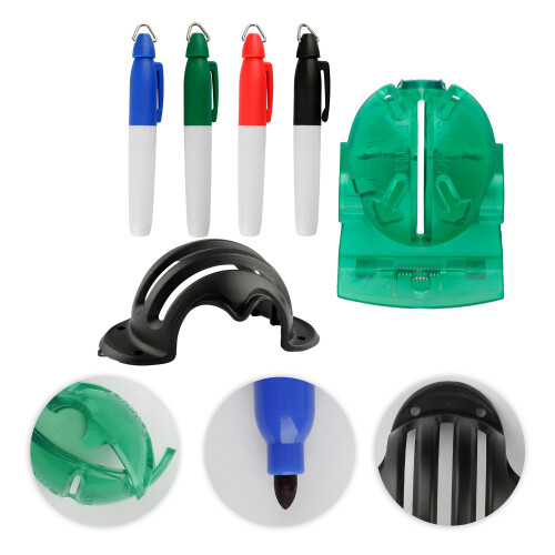 Luckious 6 PCS Golf Ball Marker Line Tool - Transparent Golf Line 2