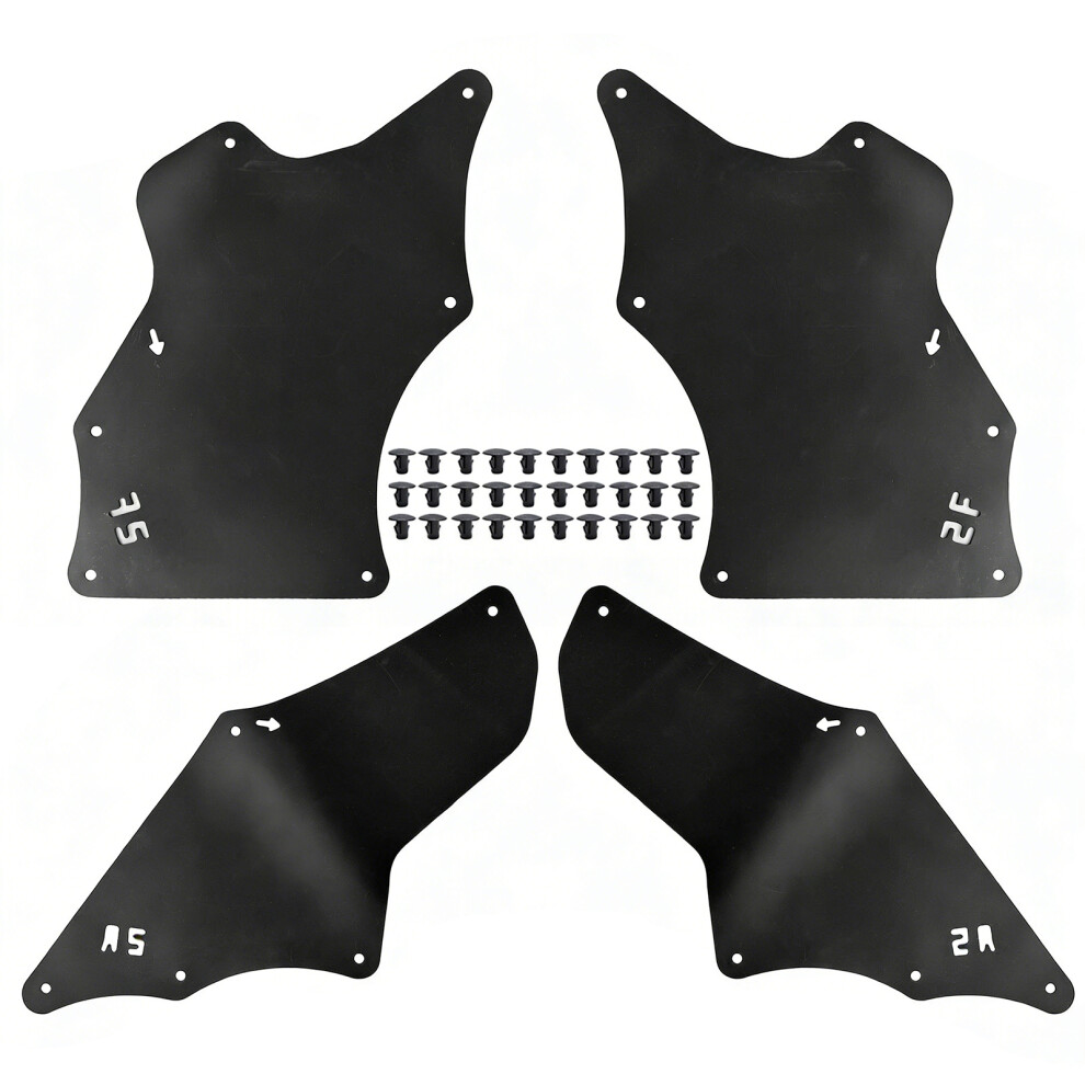 4Pcs Vehicle Wheel Well Covers Splashes Guard For Extended Cab Trucks 5388304010 7754004636828