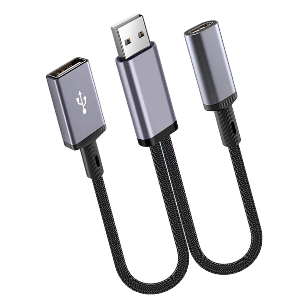 Nylon Braided Multifunction Usb To Type C/Usb Cord Type C Usb Female Straight Head 7695001069182