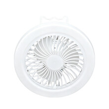 Multifunctional 9Inch Hanging Fan LED Light 3 Speed Setting USB Powered Indoor 1500mah
