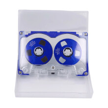 50 Minutes Metal Small Opening Cassette Tape Blank Tape Type Double Sided Blue