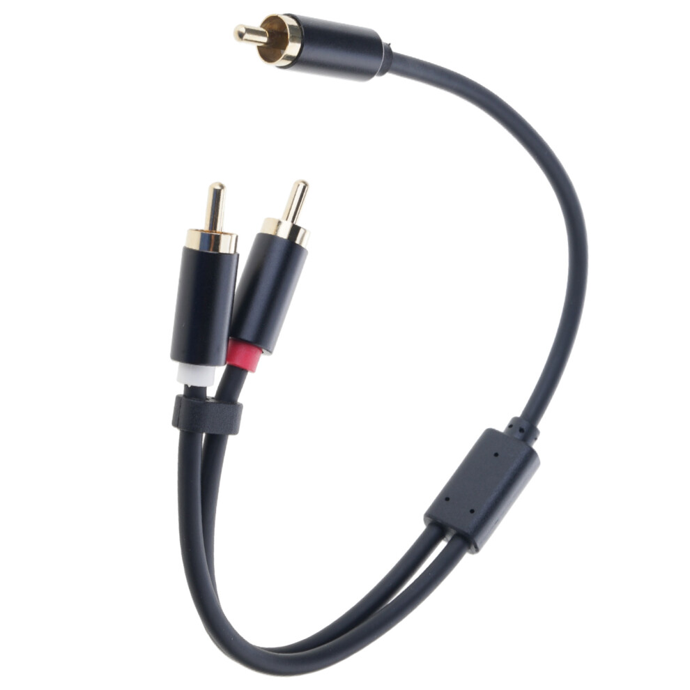 Male/Female To 2Rca Male Auditory Splitter Cord For Gaming And Music Revol Ution 1 Pack Gold 7695001134248