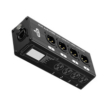 Reliable 4 Channel XLR Auditory To RJ45 Extender For KTV Theater Event M ale A
