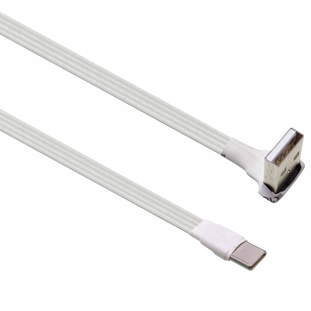 Slim Usb To Type C Cable Line 90 Degree Bend For Tight Space And Vehicles 3M Amdo Cmst 7695001141376