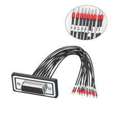 DB9pin/DB15P/DB25P Male Female Connector Extension Cord DB9 Adapter to DB15 hole female