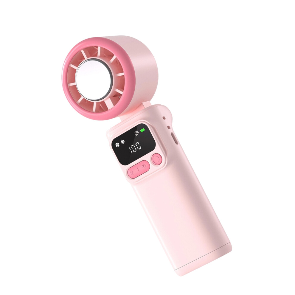 Portable Handheld Fan 199 Speed Cooling Usb Rechargeable Fan For Travel Pink 7695001050517