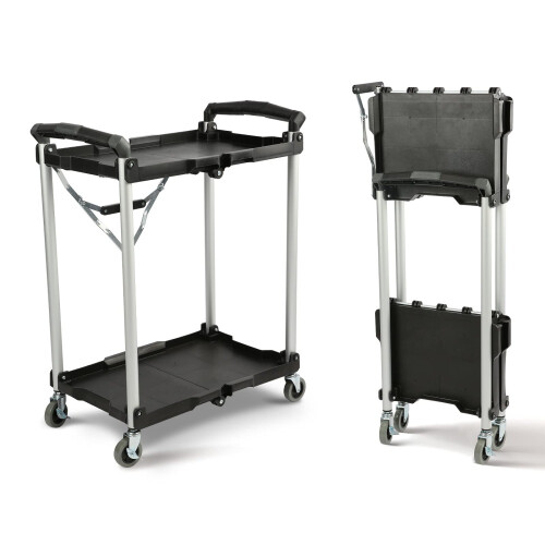 Olympia Tools Olympia Tools Pack-N-Roll Folding Service Cart, 2-Layer