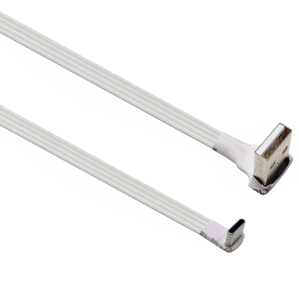 Fast Speed Usb A To Type C Flat Cable Power Wire Supports 480Mbps Data 0.5M Amdo Cmup 7695001141345