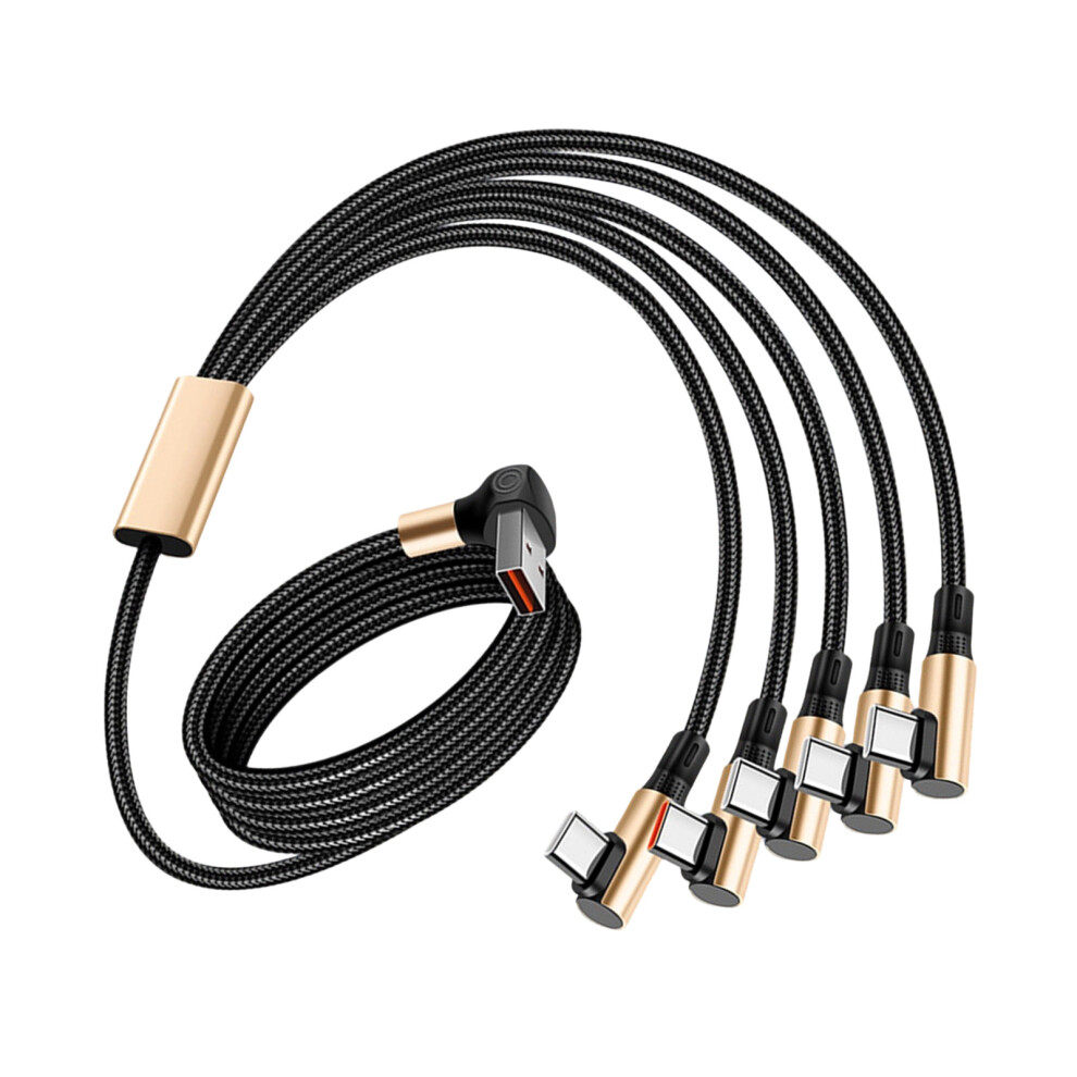 Extra Long 1.5M 5 Way Usb Type C Cable Braided Construction Fast Charge Three Dimensional 7695001114561
