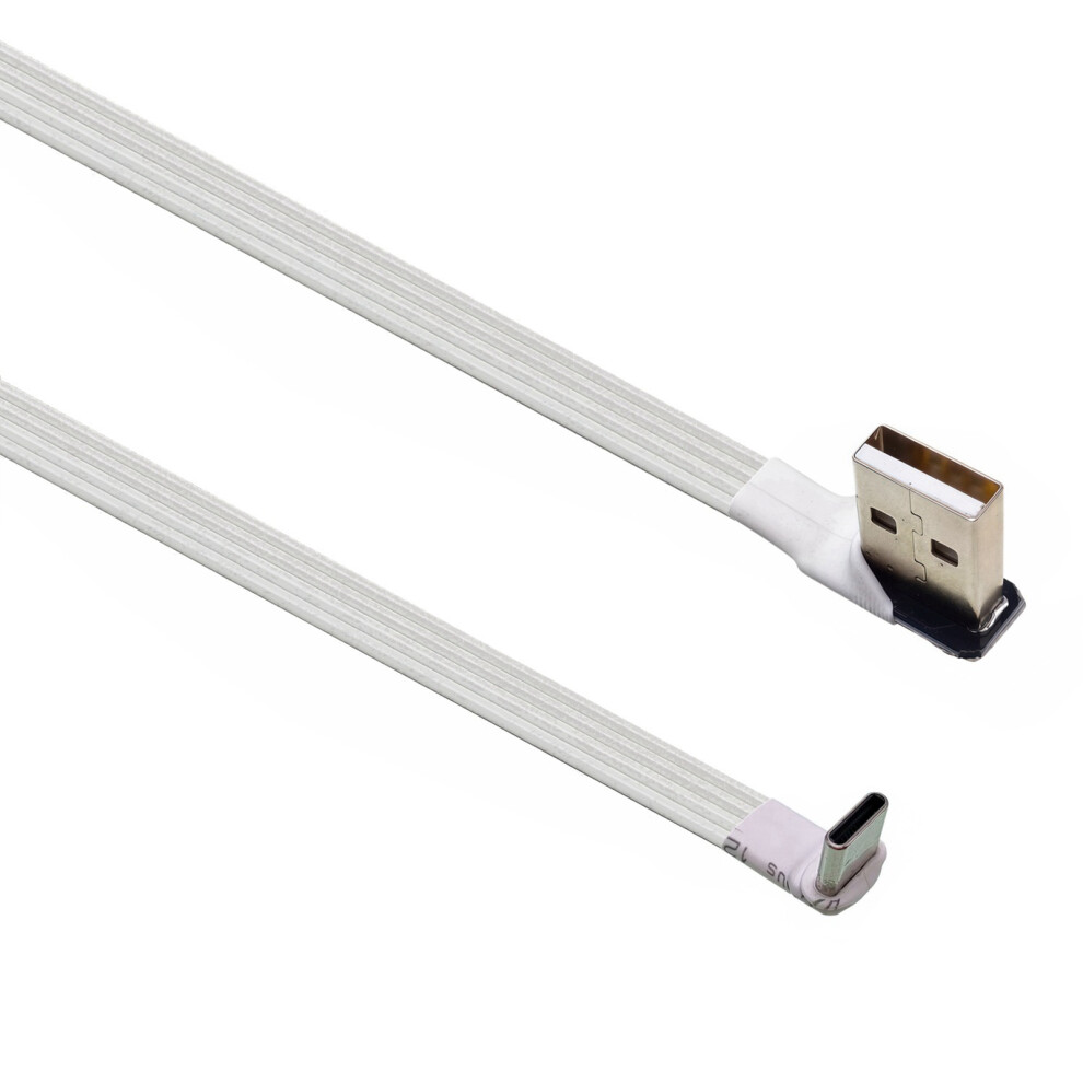 Angled Connector Usb Type C Charging Cord For Multiple Devices Usb Power 0.2M Amri Cmup 7695001141598
