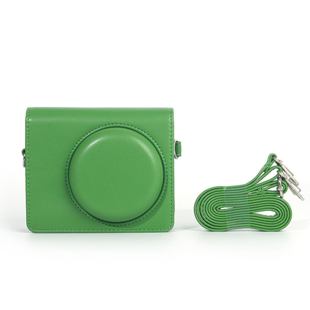 Leather Camera Case Bag For Z5 Instantly Camera With Magnetic Closure Green 7695001050296