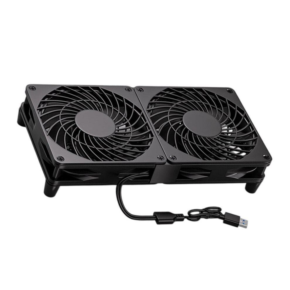 5V 120Mm Usb Cooling Fan For Router Modem Receiver Extractor Fan Pipe Duct 2 Fan 7695001058803