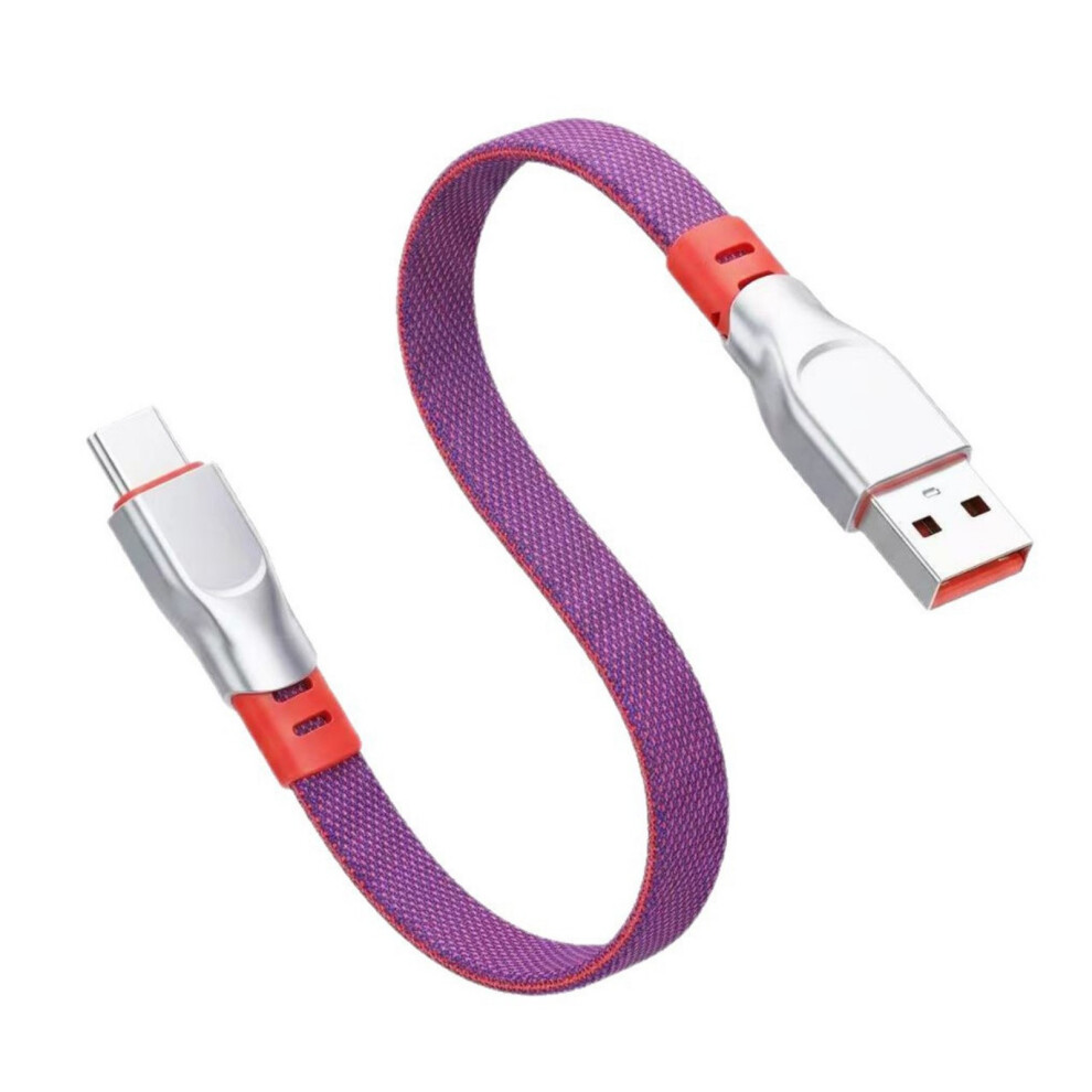 Reliable Braided Usb To Type C Data Cord 6A Fast Charging Cable Wire Portable 0.3M 7695001079846