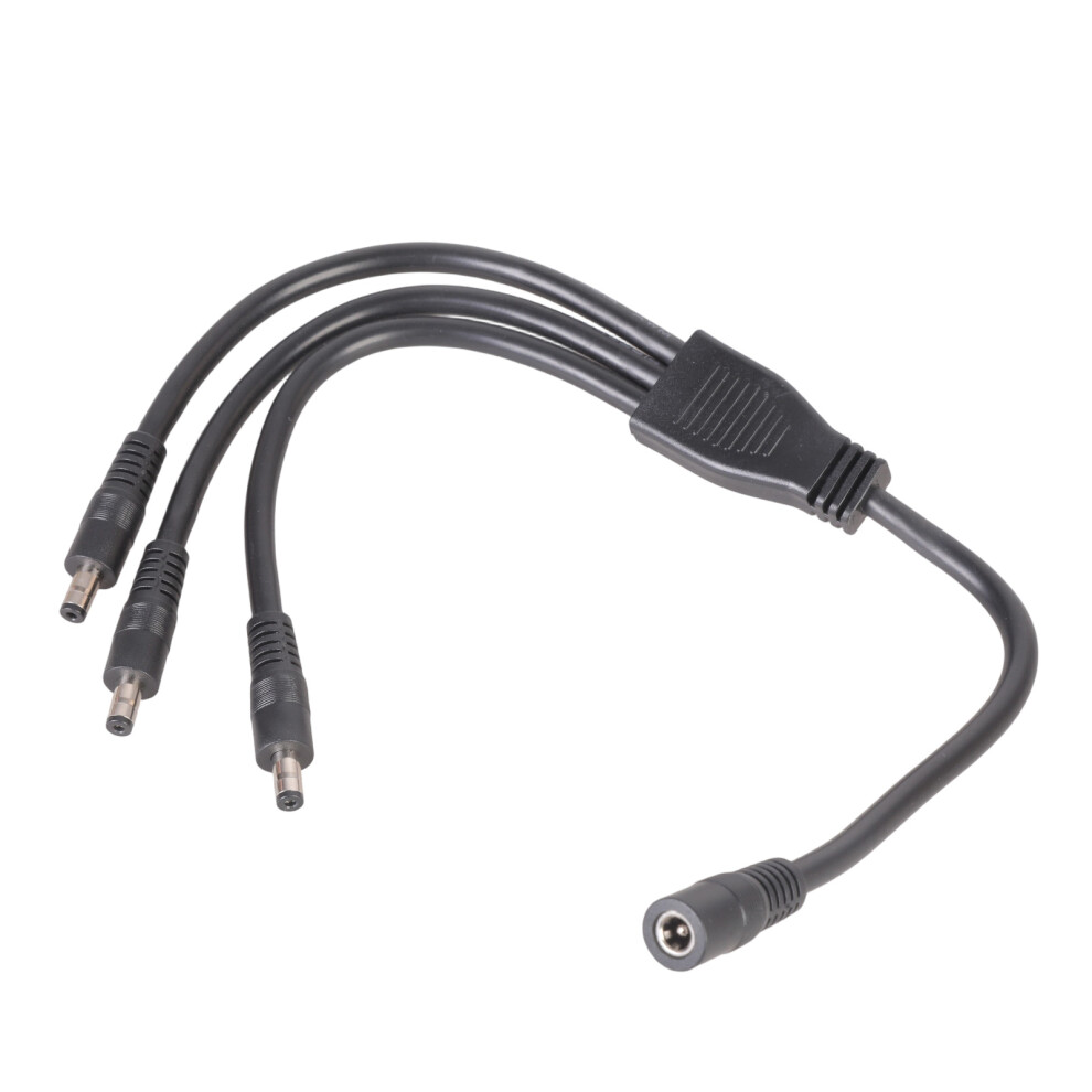 Dc5521 Power Splitter Cable 1 Female To 3 Male 5.5X2.1mm For Led Strips Fan Cctv 7695001096744