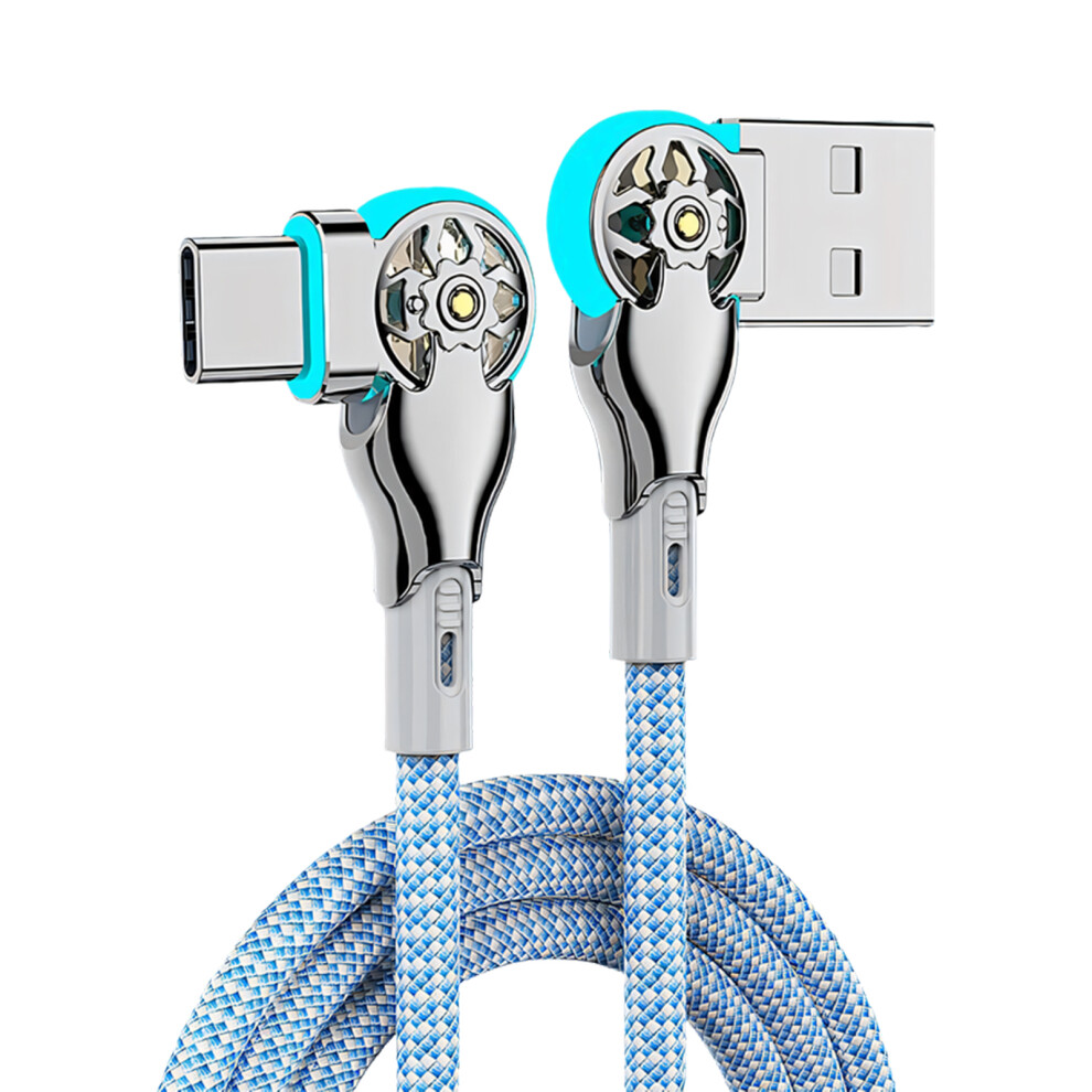 High Current Fast Charging Cable 180 Degree Angled Design Charging Wire 0.3M 7695001058629