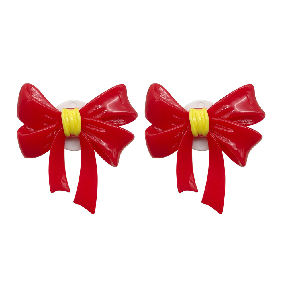 Resin Bows Headband Decorations For Headphones Providing Unique Look Daily Wear Red 7695001051989