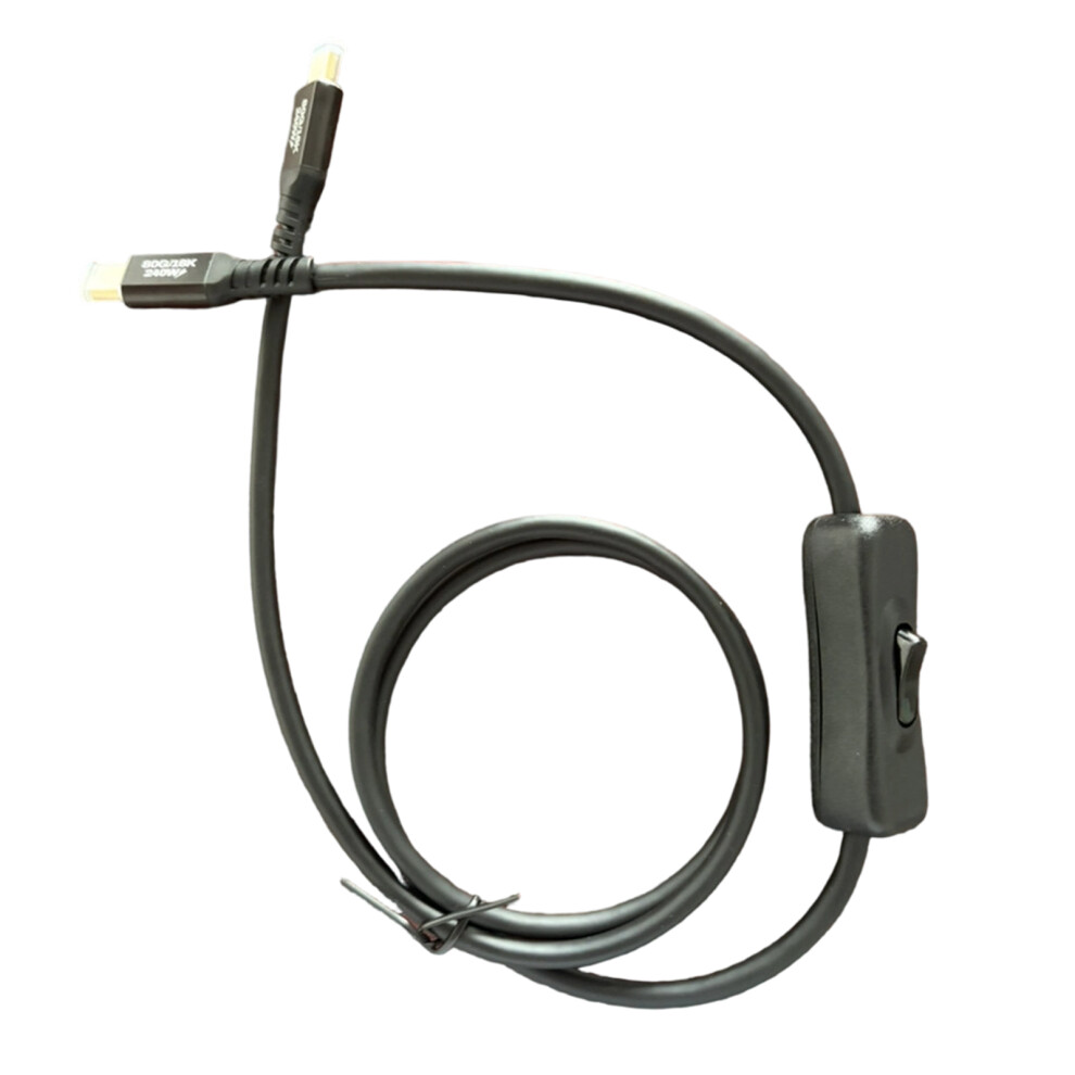 Multifunction Usb C Cable Wire With Switches 240W Charging 120Gbps Data Transfer 0.5M 7695001053099