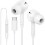 3.5mm/Type C Headphone for PC Laptop Corded Earbuds Computer Headset White for Type C 1