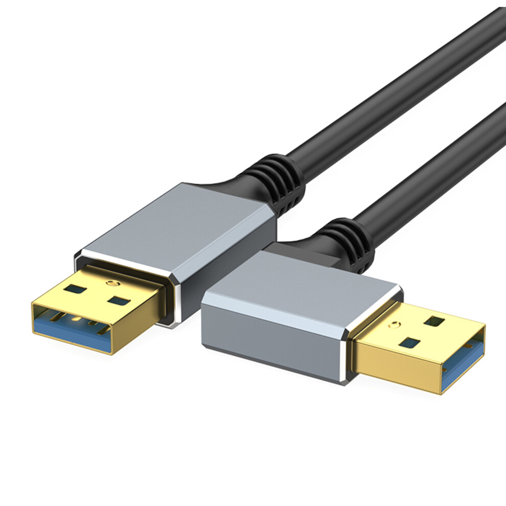 90 Degree/Straight Head Usb 3.0 Male To Male Cable For Tight Space Connection 2M Bend Left 7695001112994
