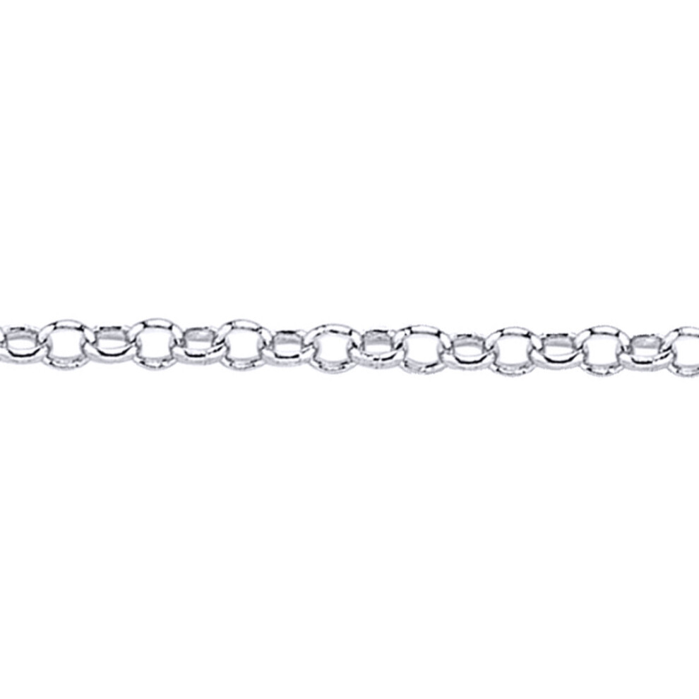 Jewelco London (16) Sterling Belcher Pendant Chain Necklace 1.9Mm - Gvch26 Silver