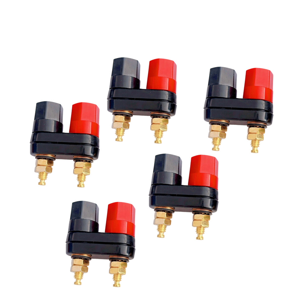 5Pcs 4Mm Banana Plugs Couple Terminals Connector Amplifier Terminal Binding Post 7695001052870