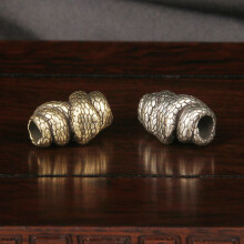 3 Pack Snake Shape Metal Paracord Charm Metal Craftmanship for Outdoor Camping Cupronickel